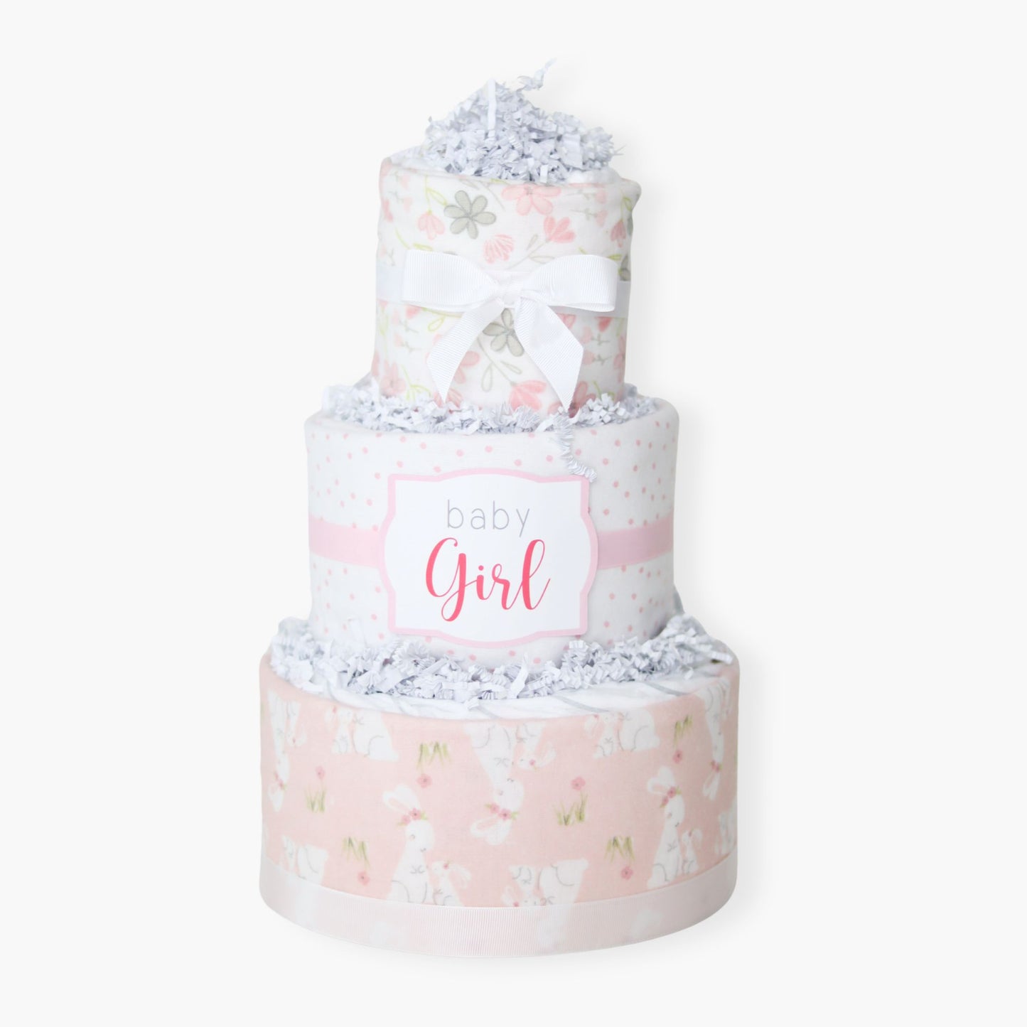 Pink Bunny Diaper Cake
