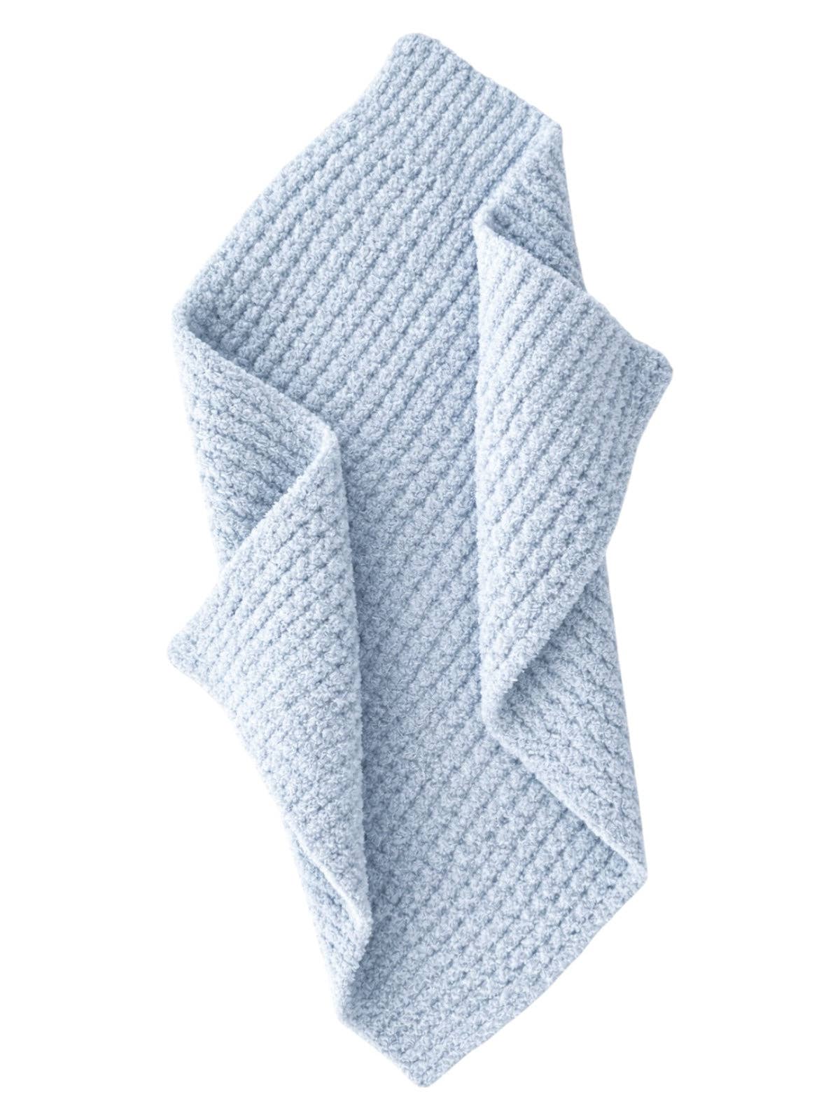 Waffle Mini Blanket, Baby Blue