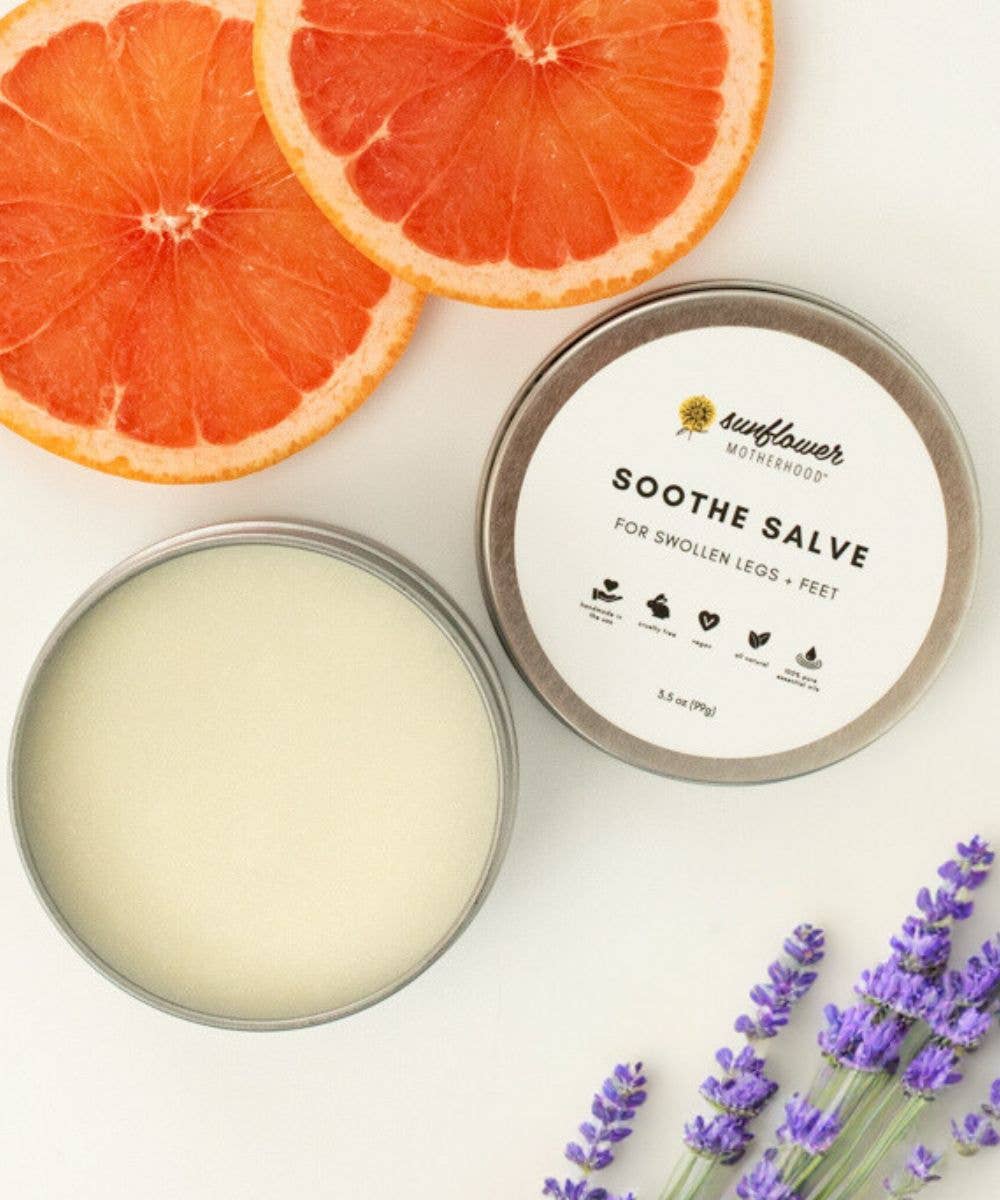 Soothe Salve for Swollen Legs + Feet For Pregnant Moms