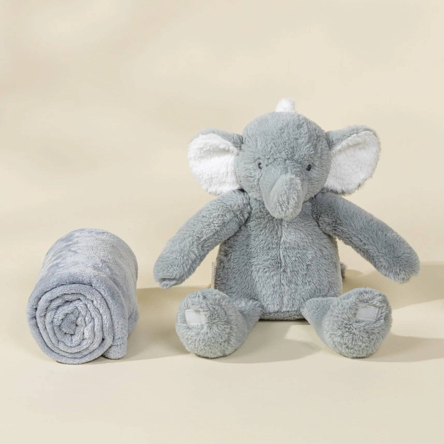 Elephant Plush & Snuggling Blanket Set