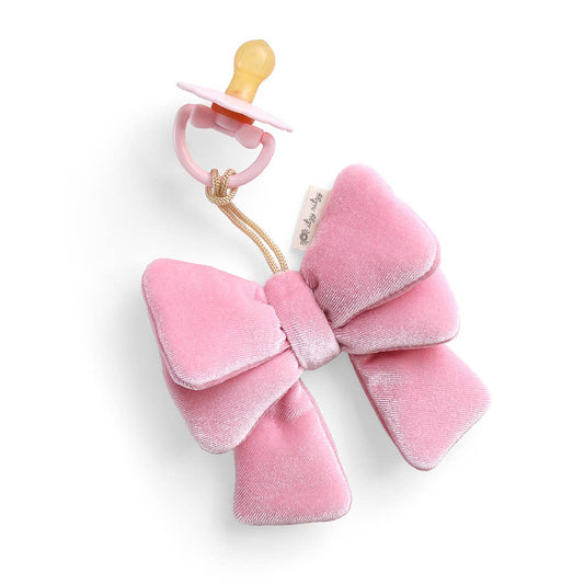 Bitzy Pal Pacifier & Plush: Bow