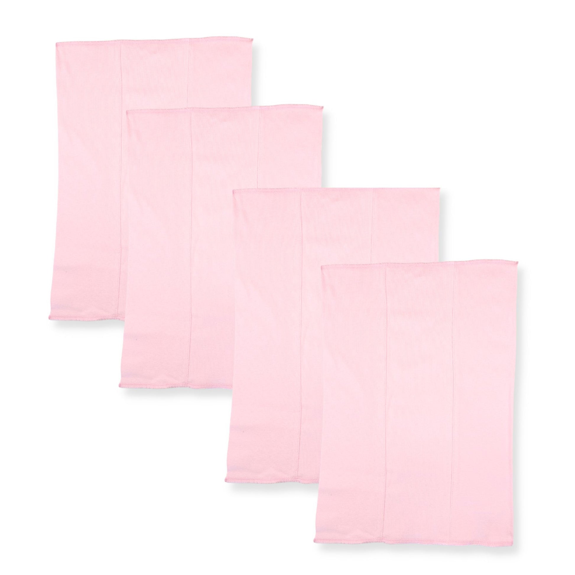baby blossom pink organic burp cloth set