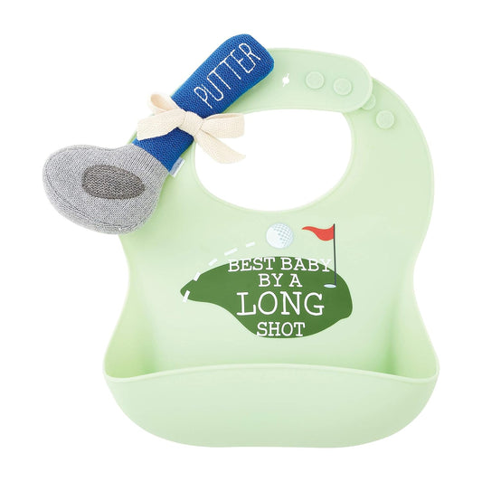 Golf Silicone Bib & Rattle Set