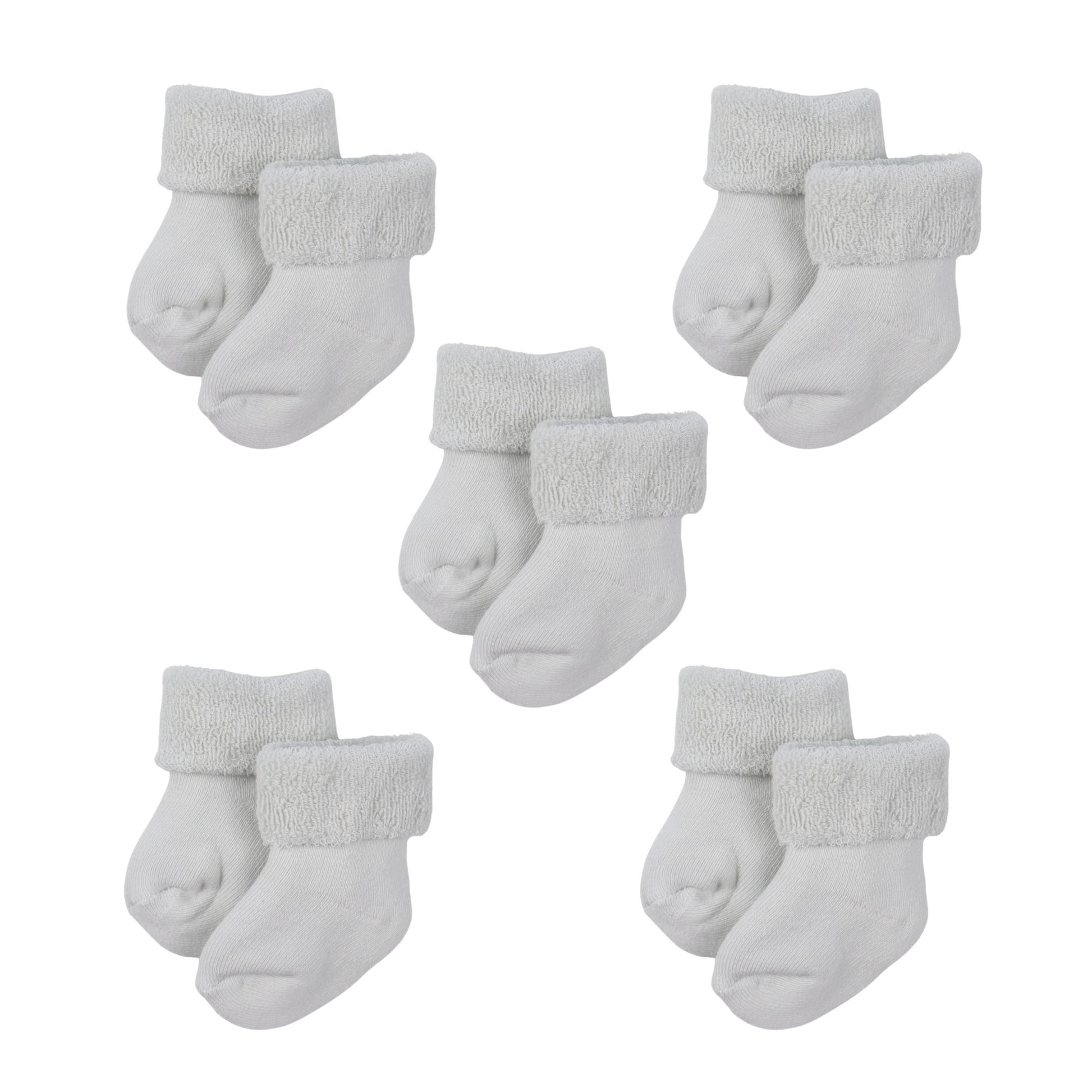 baby blossom gray infant socks pack