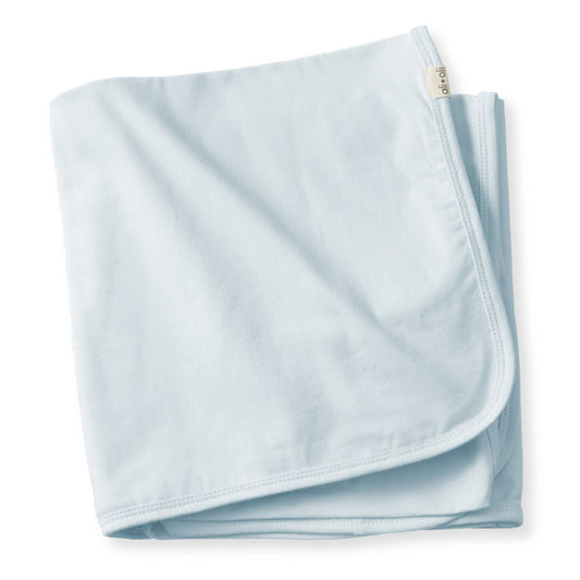Organic Cotton Swaddle Baby Blanket: Blue