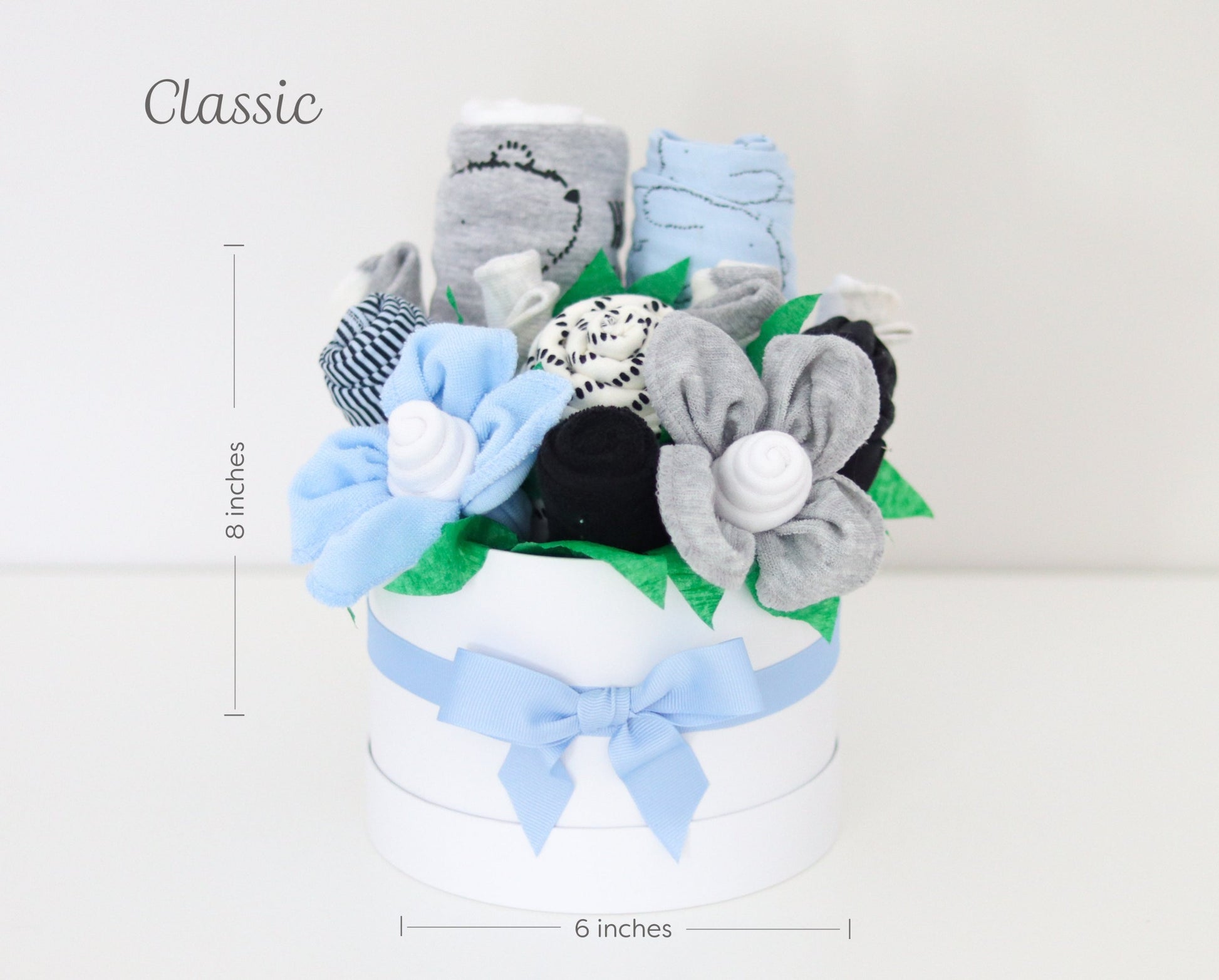 baby boy gift box classic sizing guide