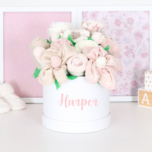 Heirloom Garden Baby Girl Gift Box Bouquets