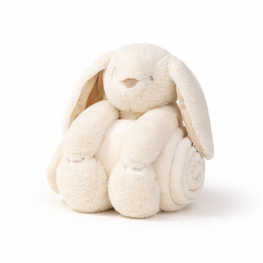 Bunny Plush & Snuggling Blanket Set