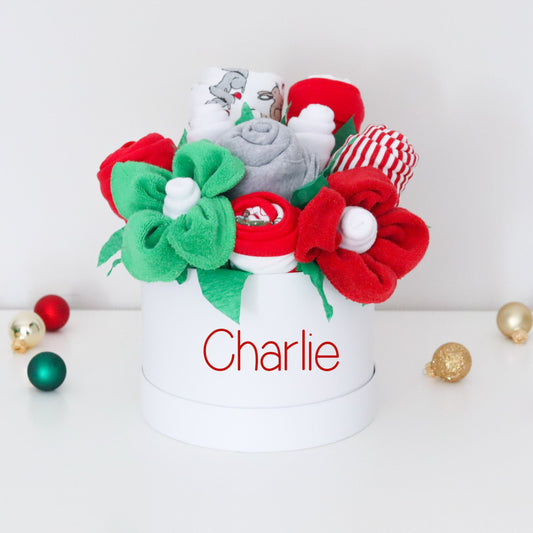 personalized first christmas baby gift box