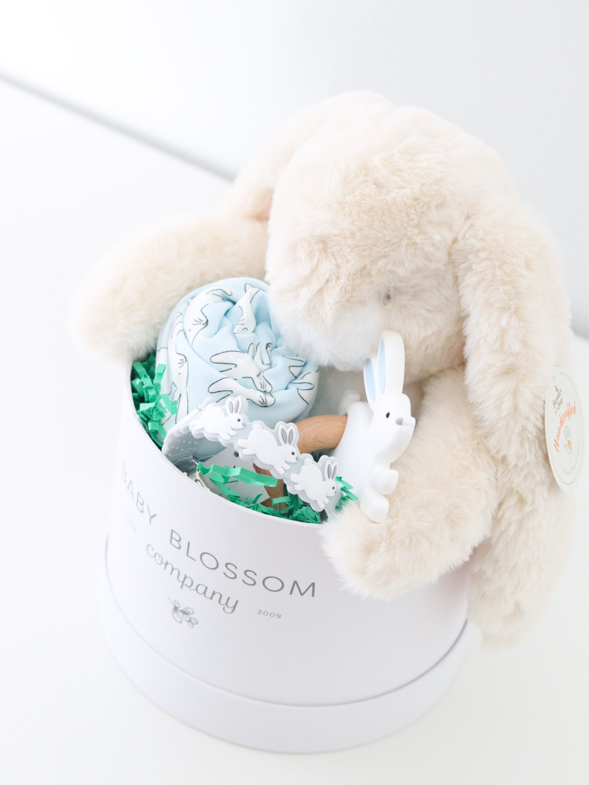blue baby boy easter gift box
