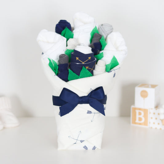 Navy Arrows Baby Gift Set