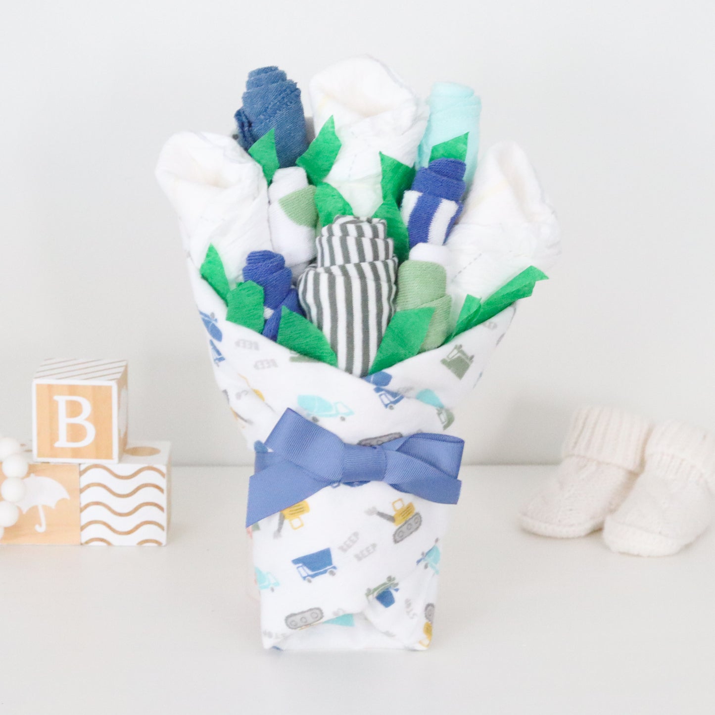 Construction Trucks Baby Boy Gift Set