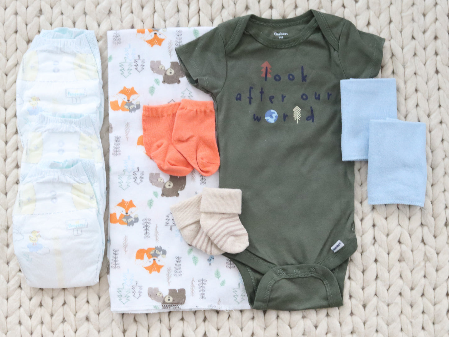 Woodland Friends Baby Boy Gift Set