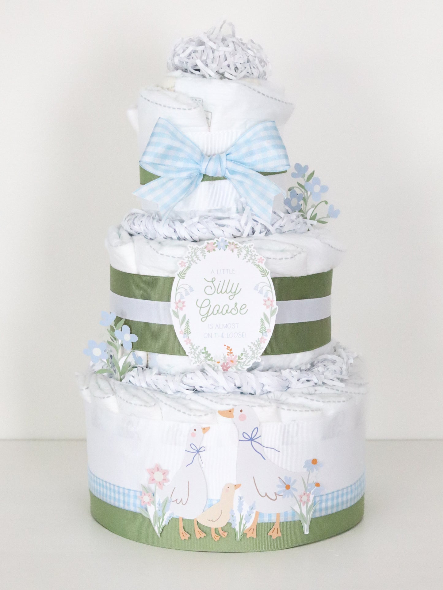 Silly Goose Diaper Cake