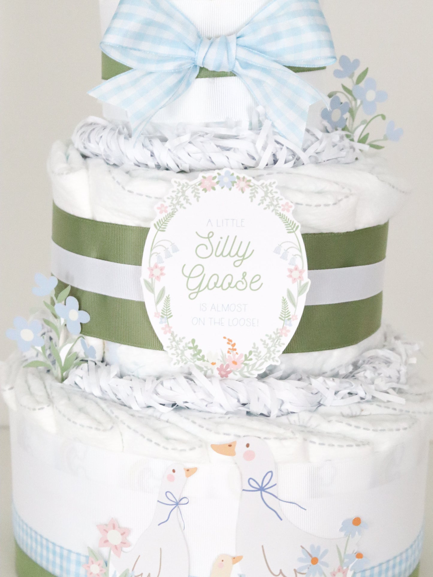 Silly Goose Diaper Cake