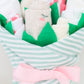 baby girl gift set bow cherries