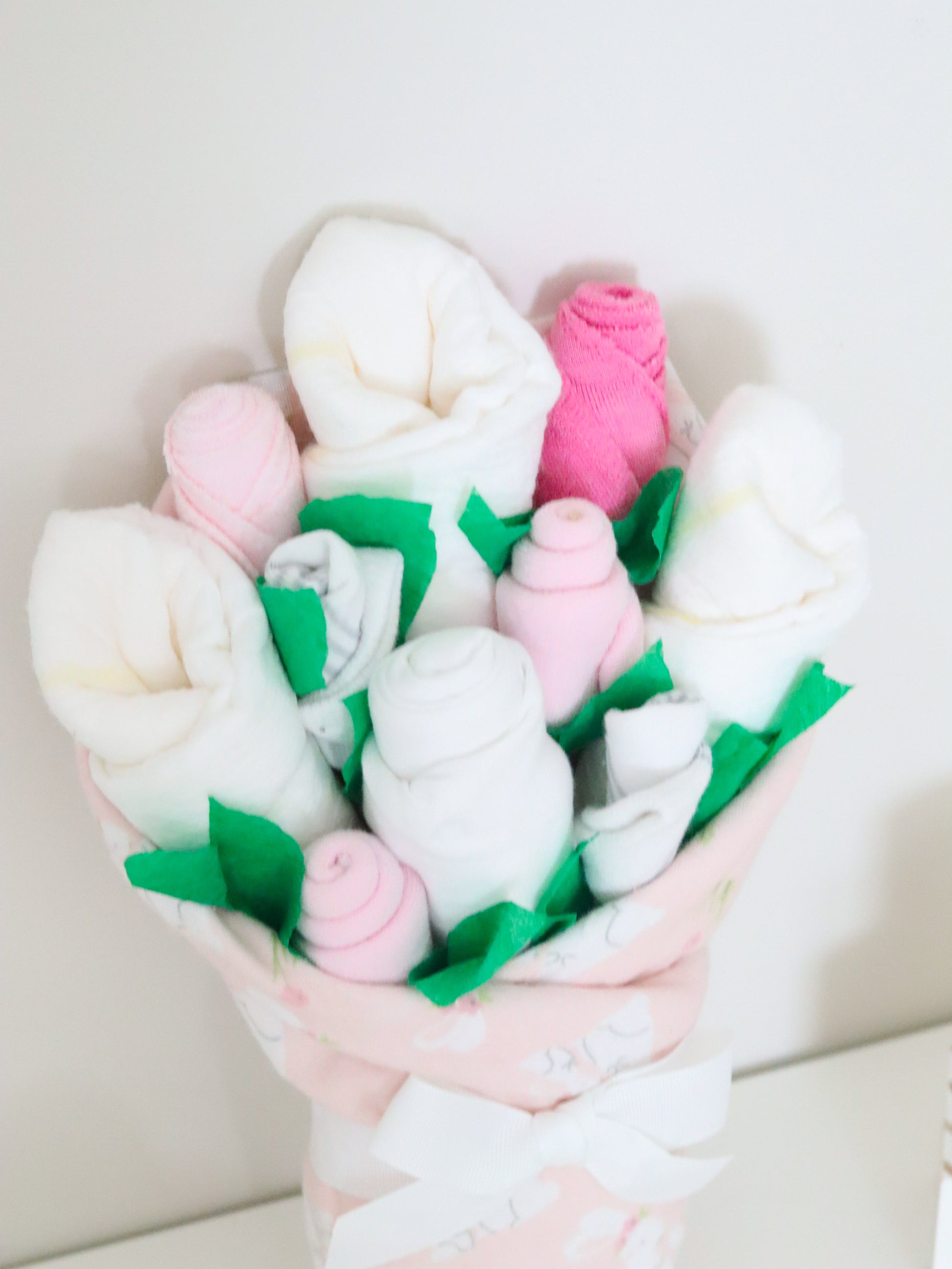 pink bunny baby gift bouquet