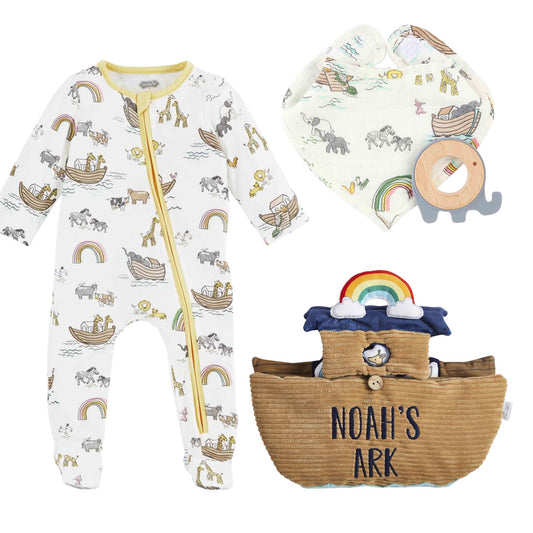Noah's ark baby gift set