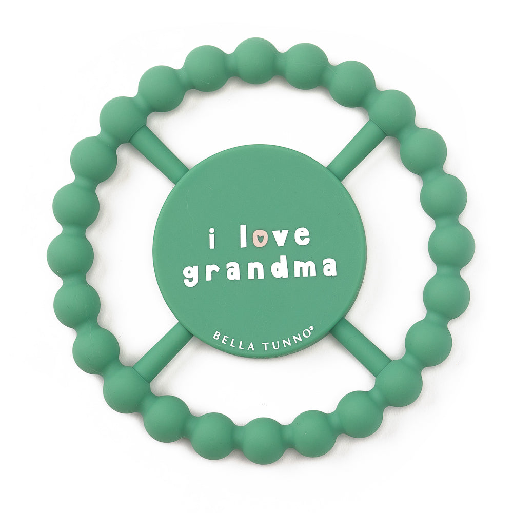 I Love Grandma Silicone Teether