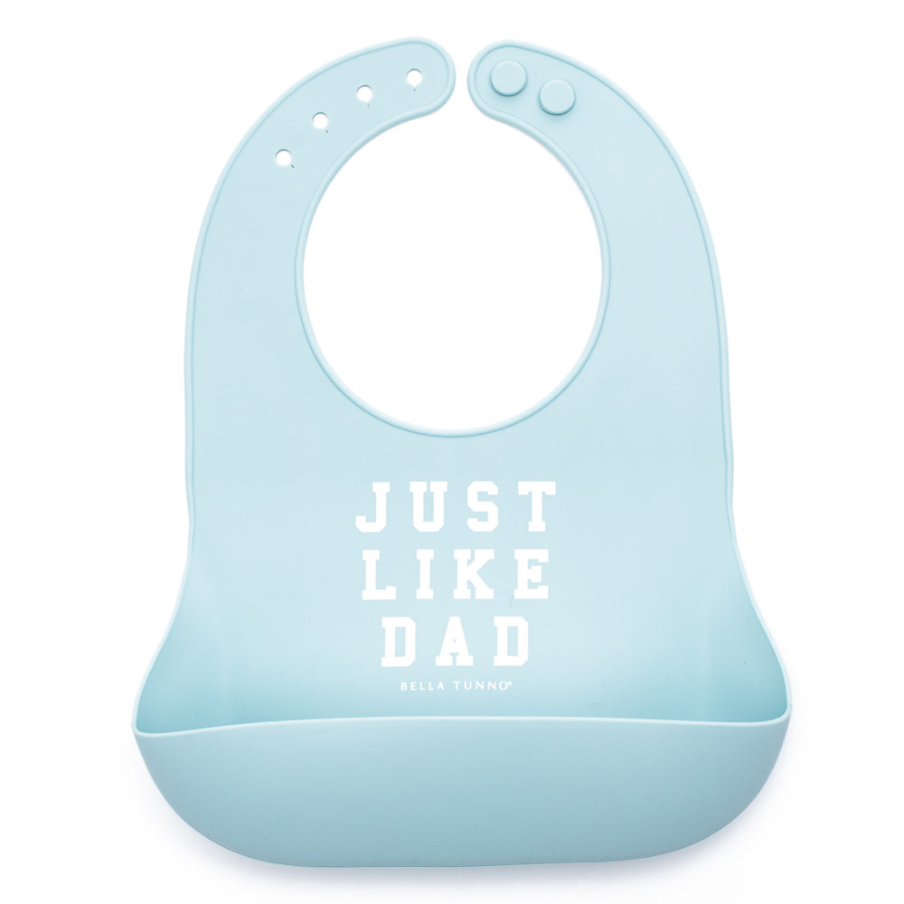 Just Like Dad Silicone Bib