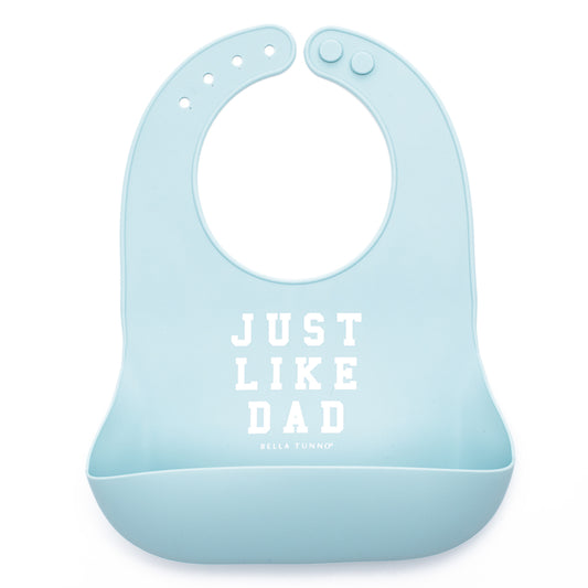 Just Like Dad Silicone Bib