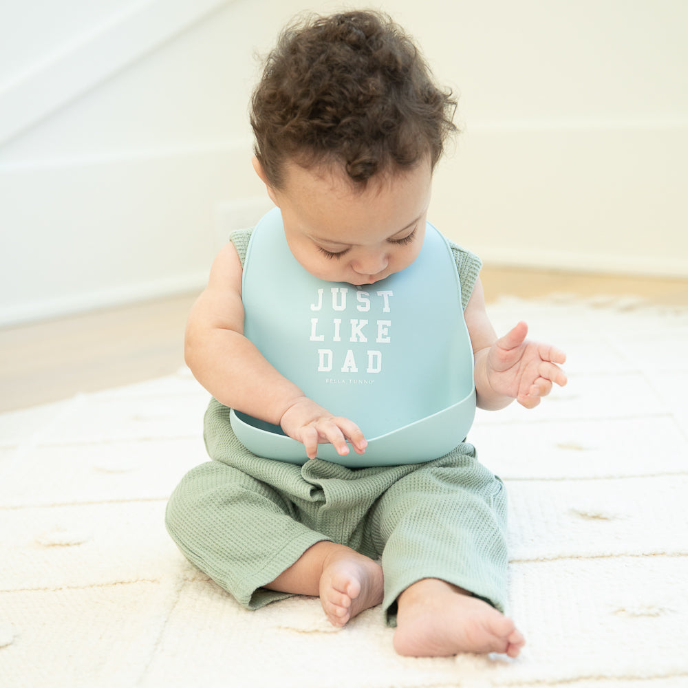 Just Like Dad Silicone Bib