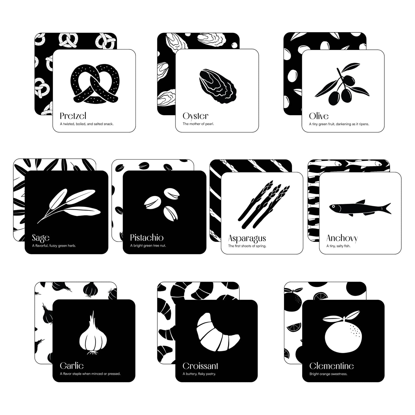 Gourmet for Baby - High Contrast Art Cards