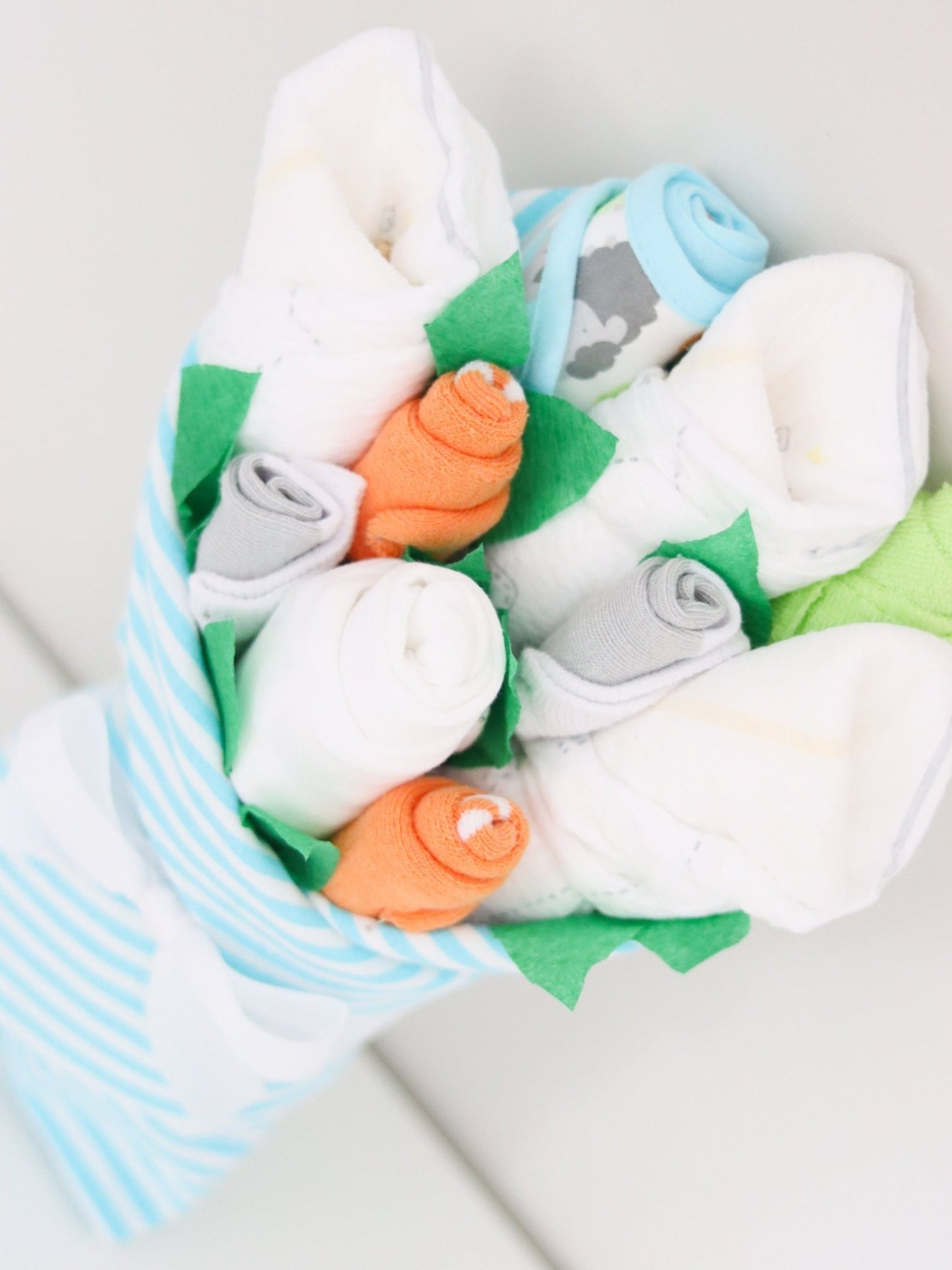 Aqua Stripe Baby Gift Set - Baby Blossom Company