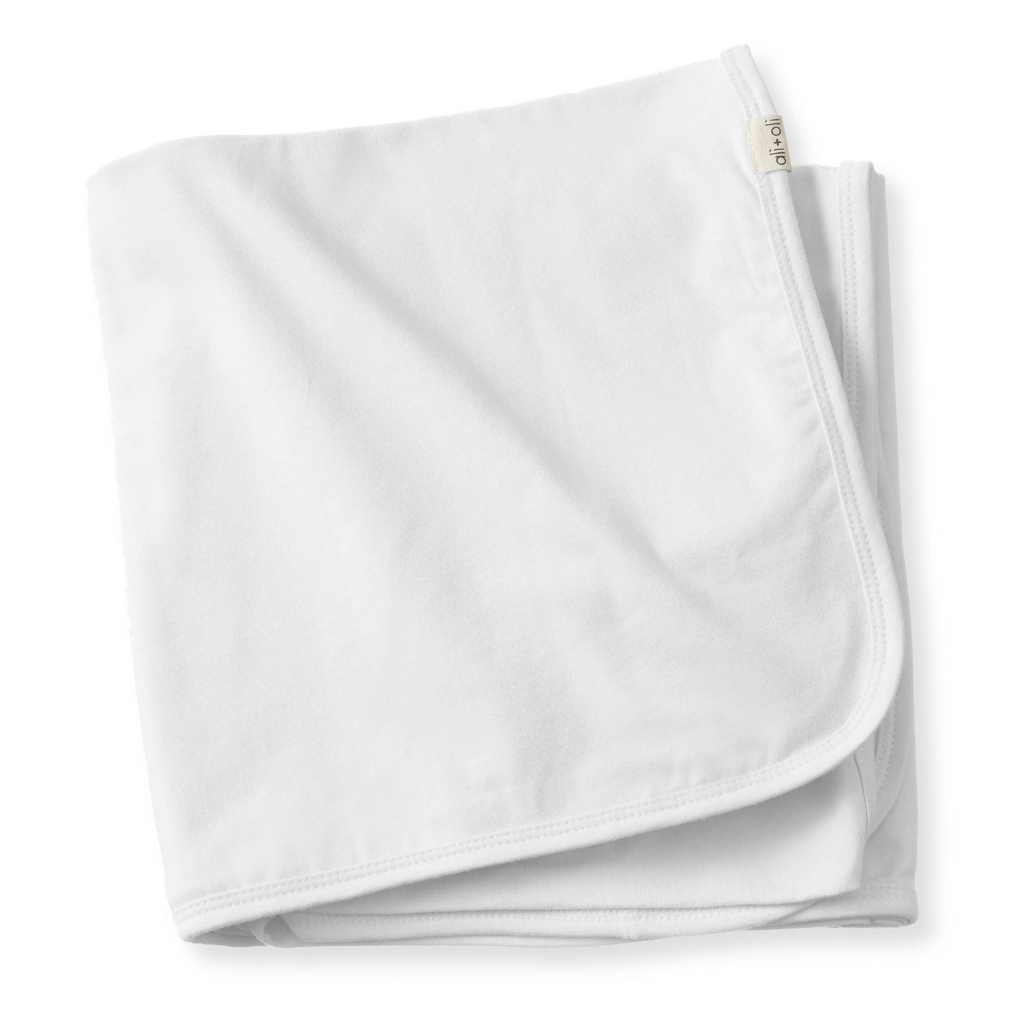 Organic Cotton Swaddle Baby Blanket: White
