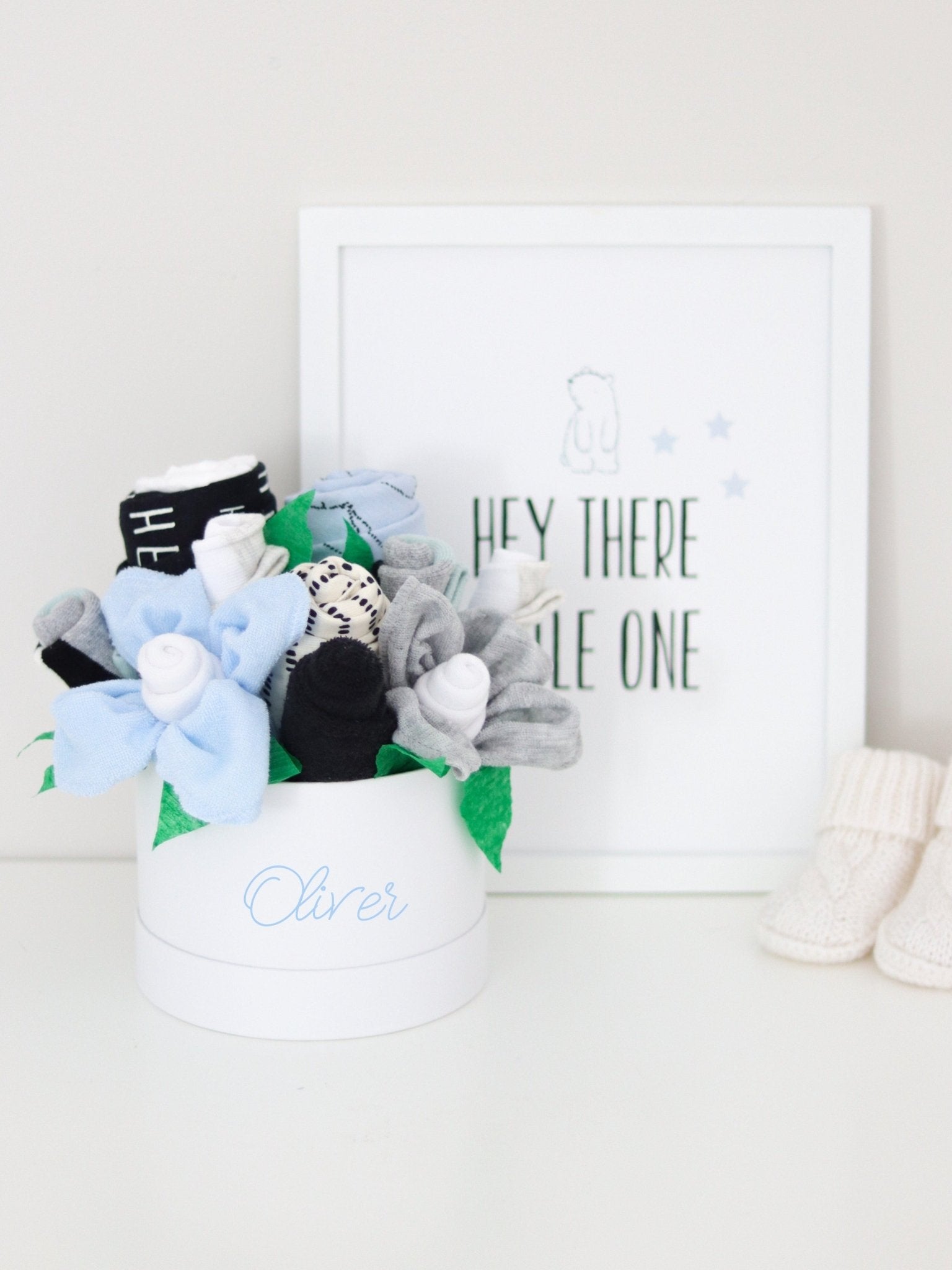 Bear Cub Baby Gift Box Bouquets - Baby Blossom Company