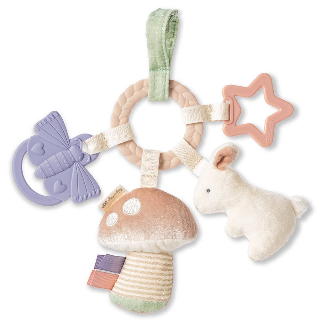 Bitzy Busy Ring™ Teething Activity Toy - Bunny - Baby Blossom Company