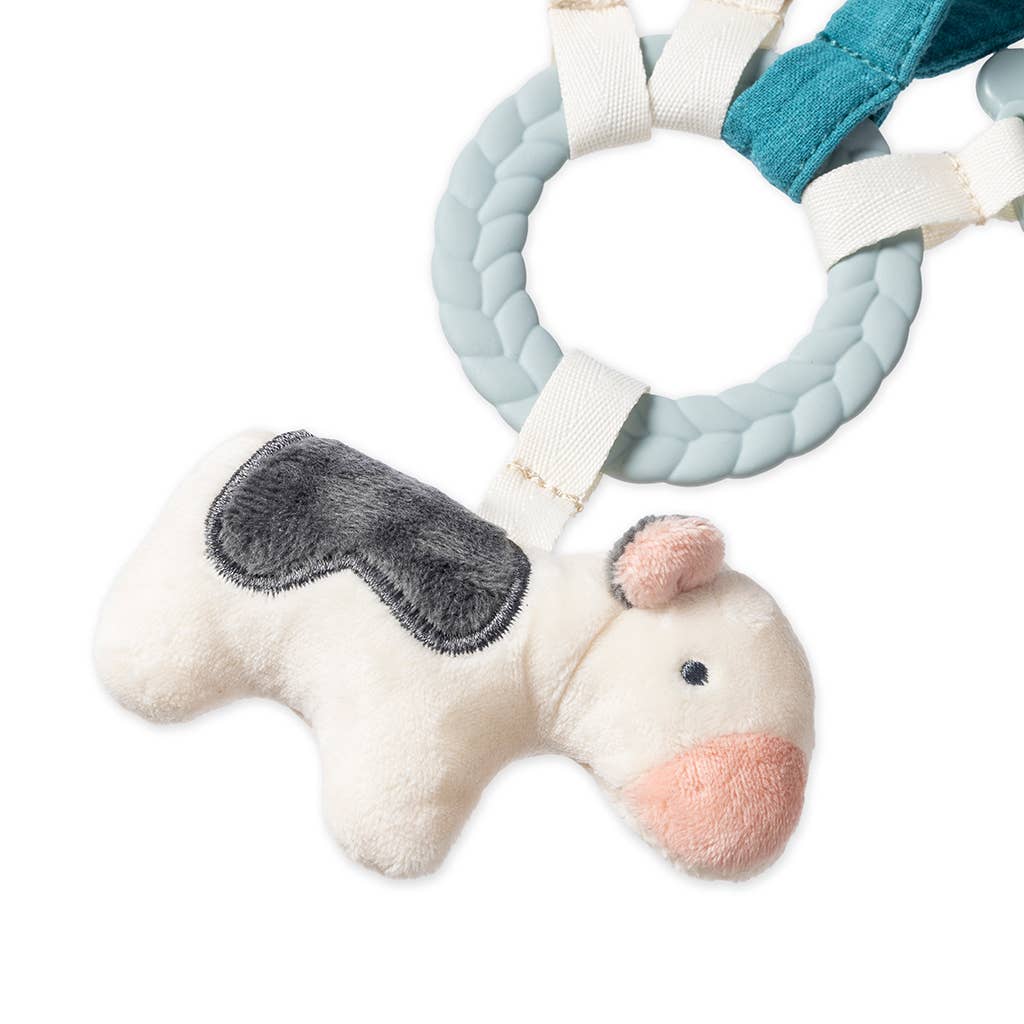 Bitzy Busy Ring™ Teething Activity Toy - Farm - Baby Blossom Company