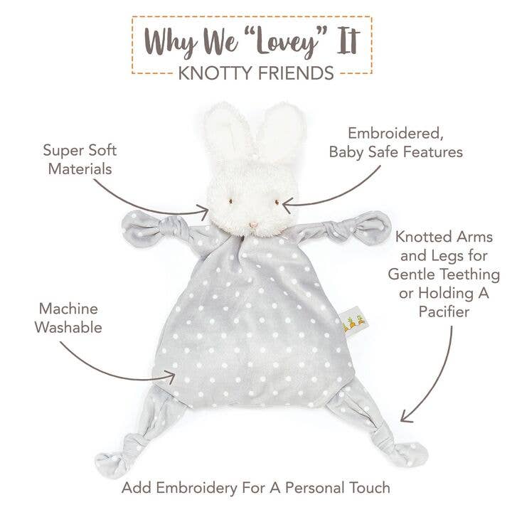 Bloom Bunny Knotty Friend - Baby Blossom Company