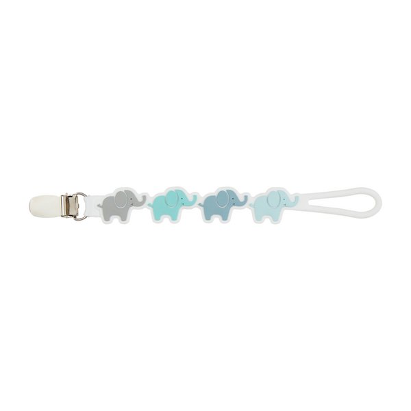 Blue Elephant Silicone Pacifier Clip - Baby Blossom Company