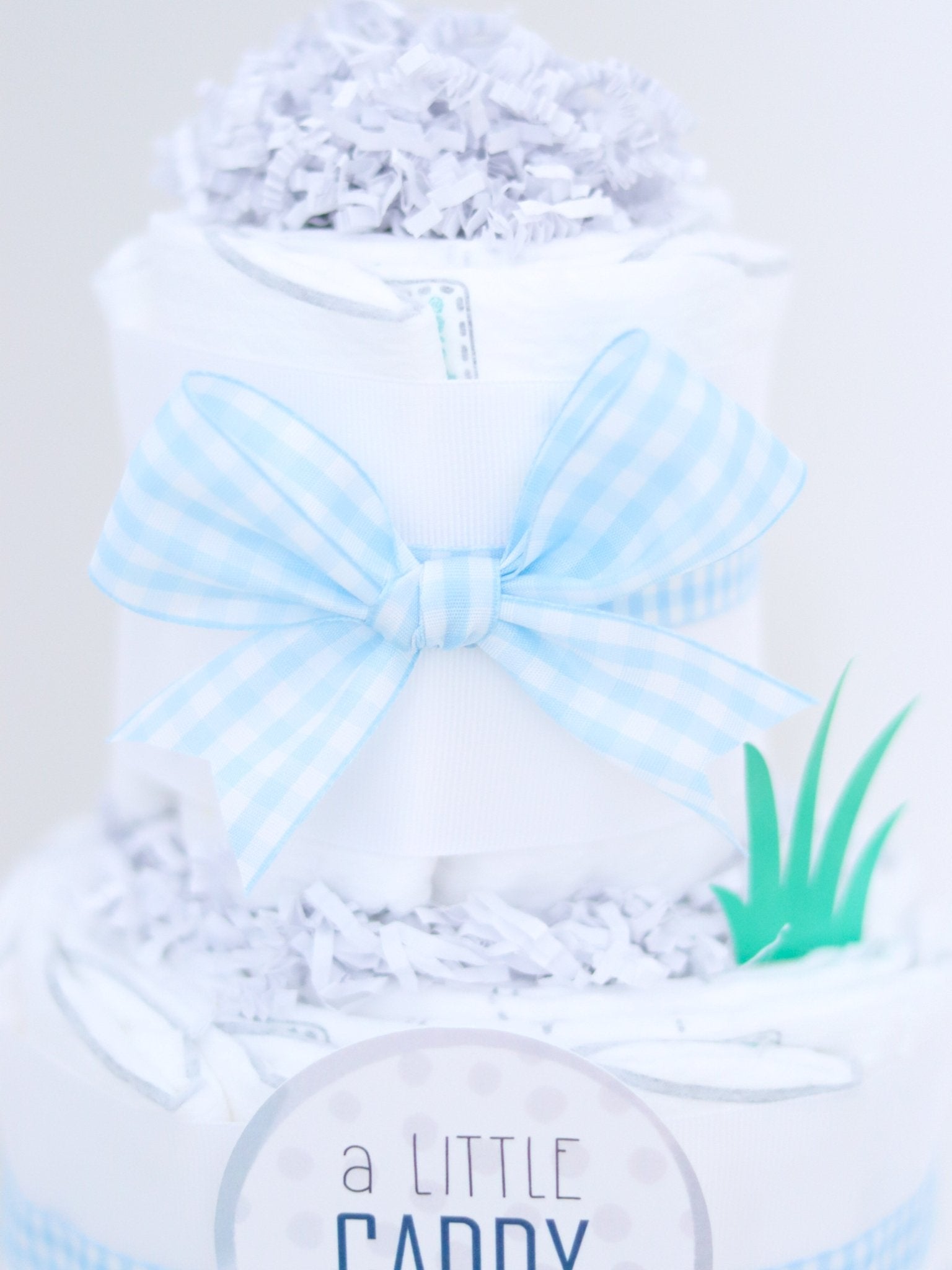 Blue Golf Diaper Cake - Baby Blossom Company