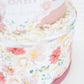 baby in bloom floral diaper cake fabric