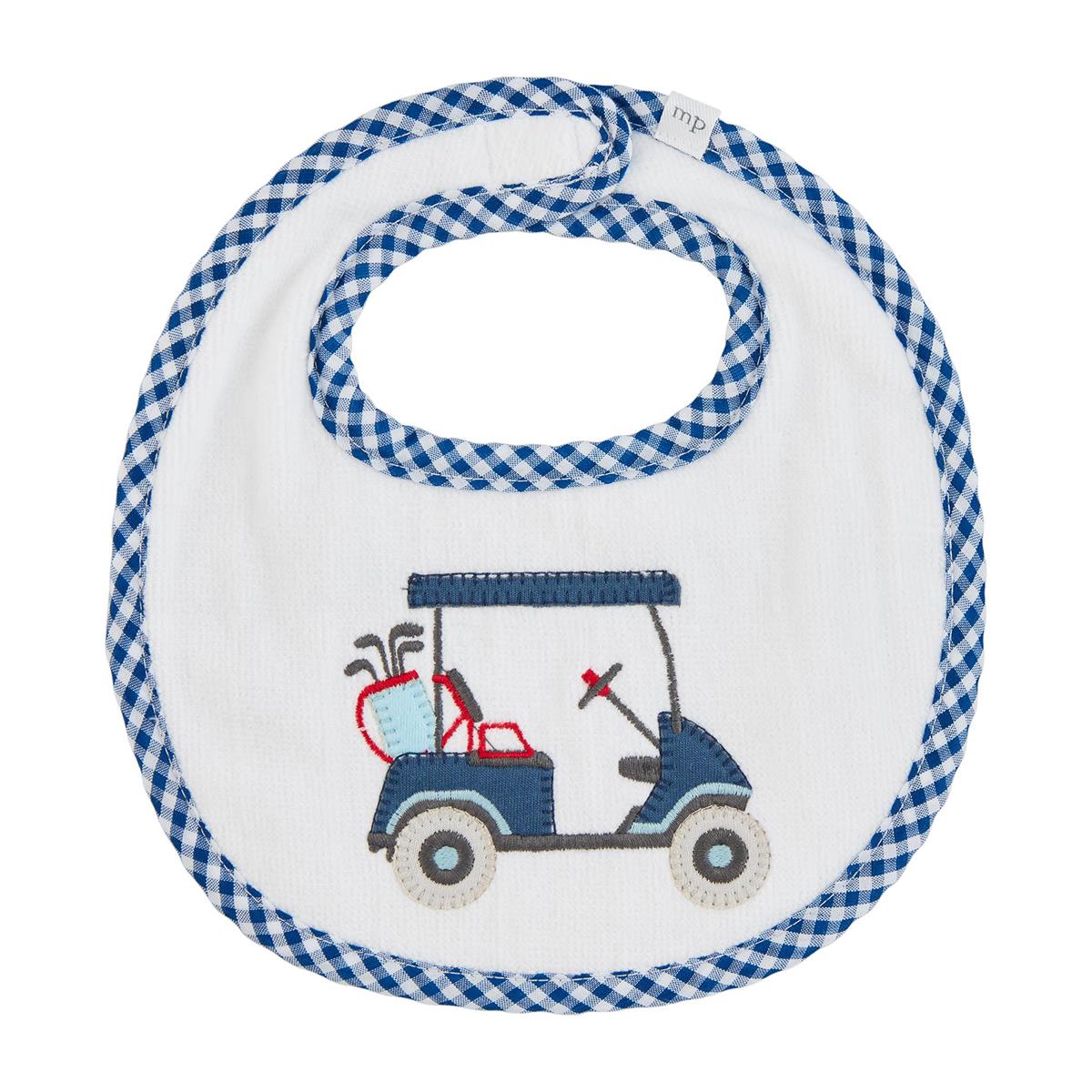 Boy Golf Applique Terry Bib - Baby Blossom Company