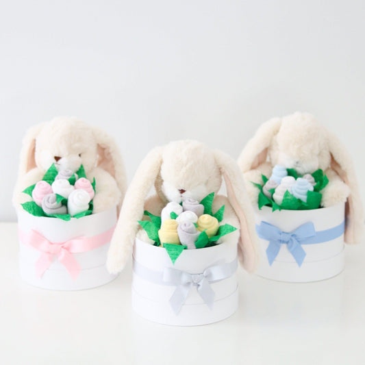 Bunny Plush Bouquet - Baby Blossom Company