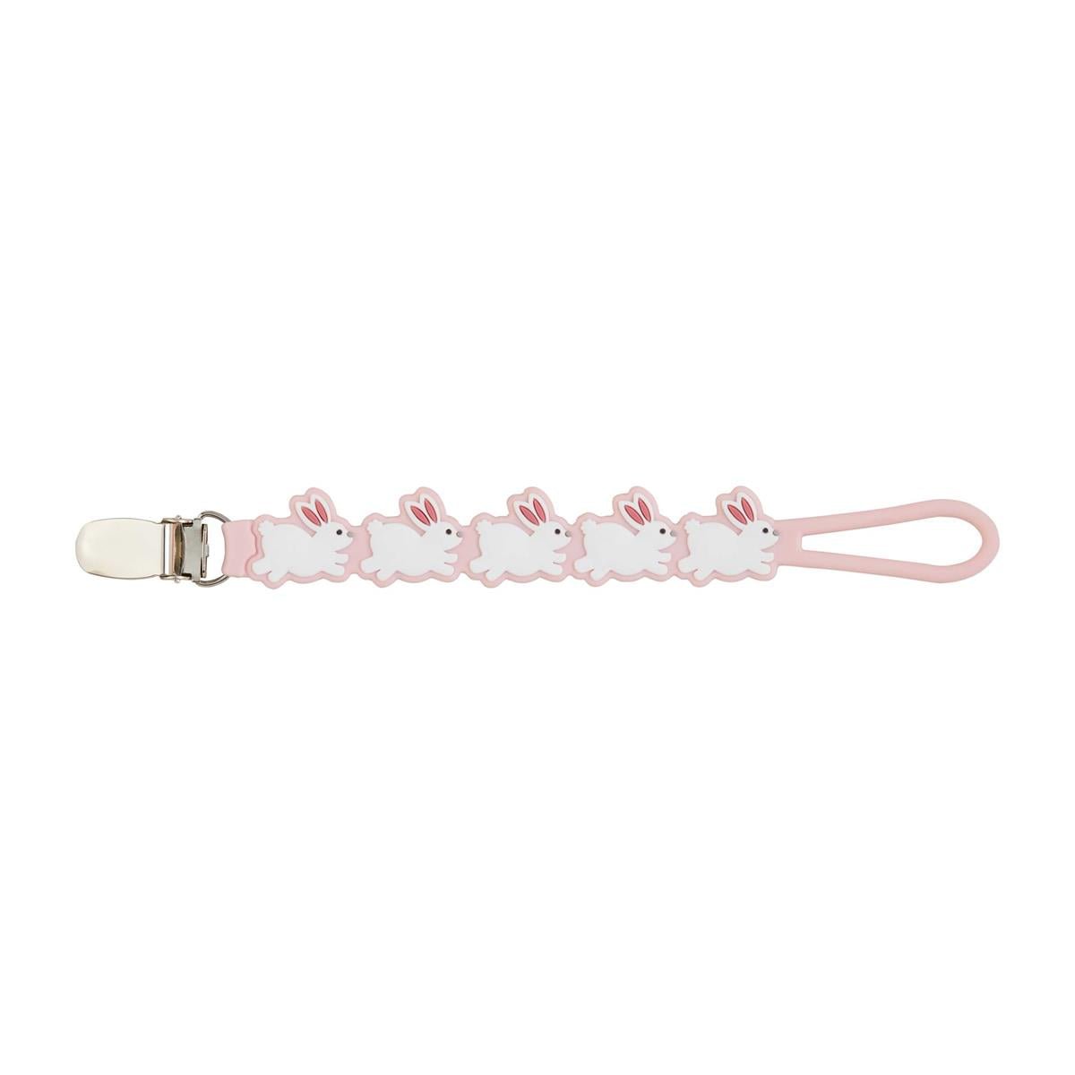 Bunny Silicone Paci Strap - Baby Blossom Company