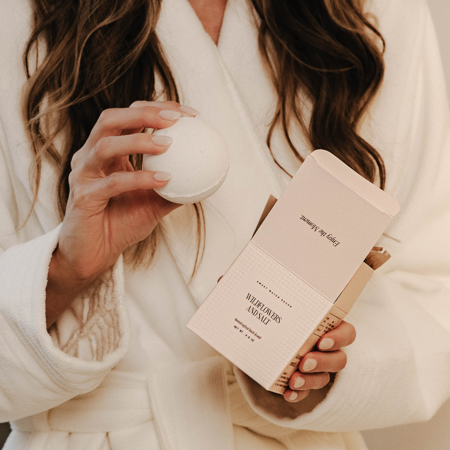 Wildflowers and Salt Bath Bomb