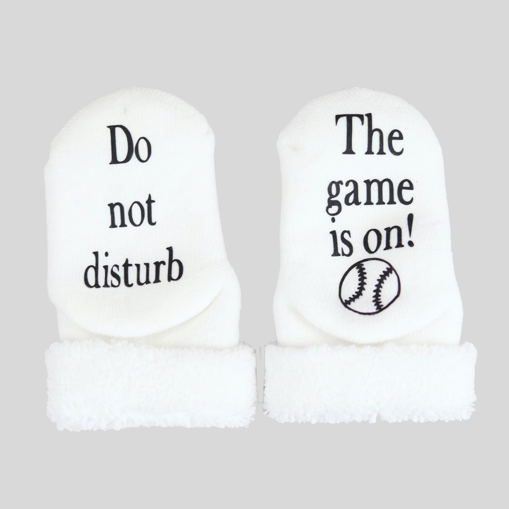 Do Not Disturb Baseball Socks - Baby Blossom Company