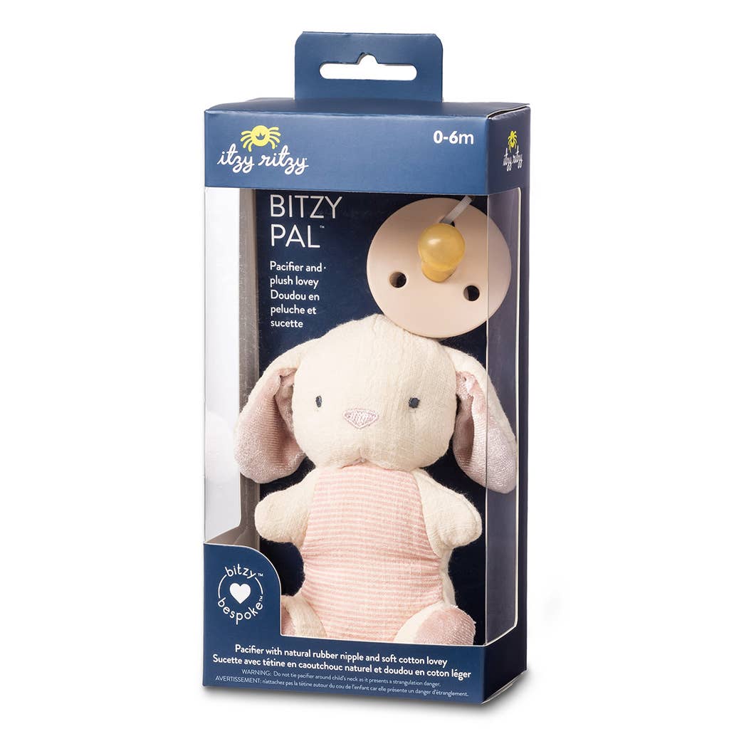 Bitzy Pal Pacifier & Plush: Bunny