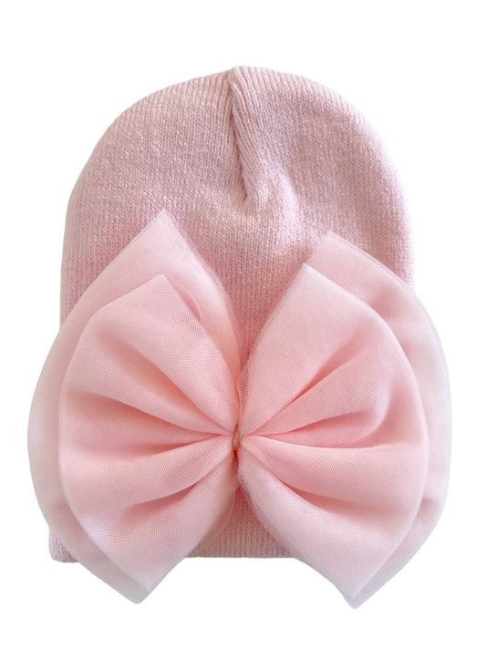 Baby's First Hat®- Petal Pink Tulle Bow
