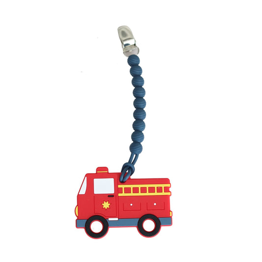Fire Truck Clip-On Teether - Baby Blossom Company