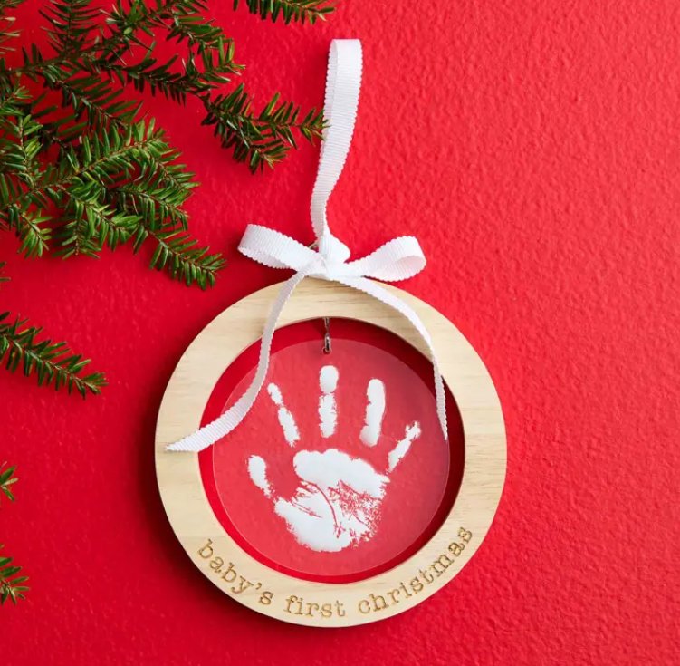 First Christmas Handprint Ornament - Baby Blossom Company