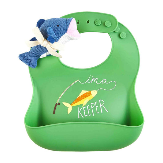 Fish Silicone Bib & Rattle Set - Baby Blossom Company