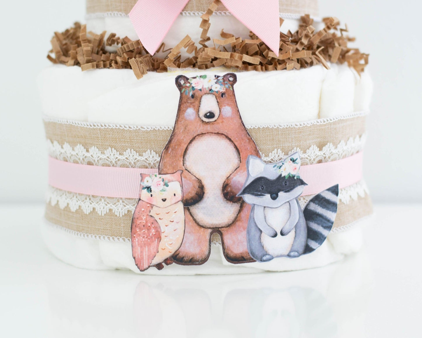 Floral Woodland Diaper Cake Kit - Baby Blossom Company