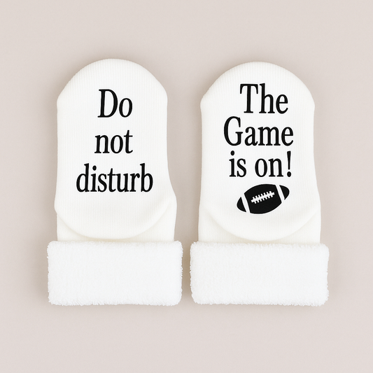 Do Not Disturb Football Socks