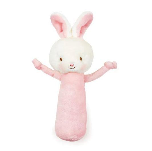 Friendly Chime Rattle - Pink Bunny - Baby Blossom Company