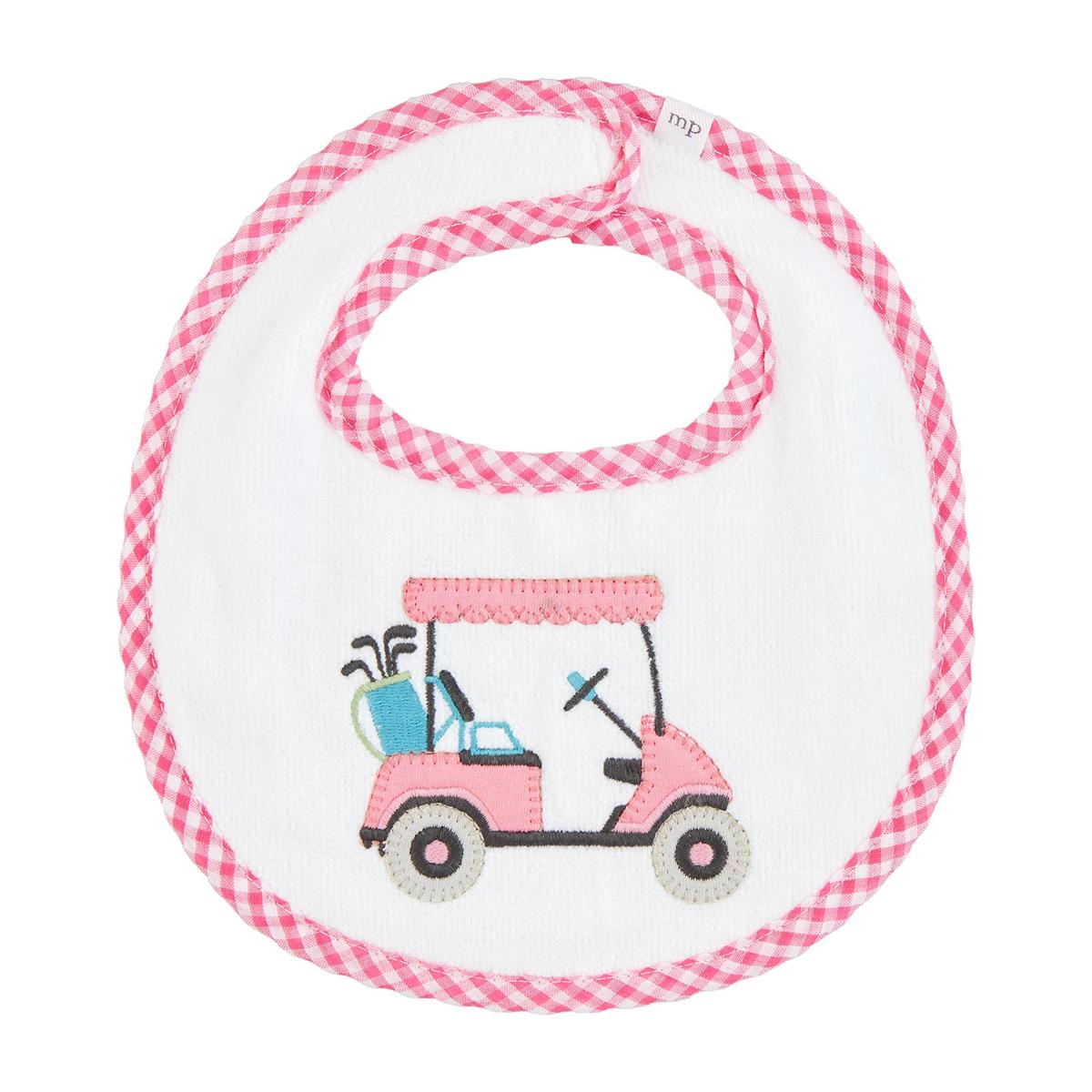 Girl Golf Applique Terry Bib - Baby Blossom Company